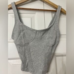Aerie | Gray Ribbed Women's Top